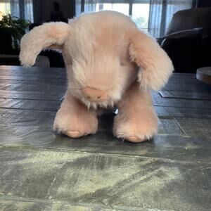 Bunnies By The Bay Pig Plush Pink Stuffed Animal 7" x 4.5” Stitched Eyes & Nose